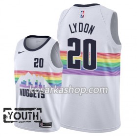 Dres Denver Nuggets Tyler Lydon 20 Nike 2018-19 City Edition Bijela Swingman - Dječji
